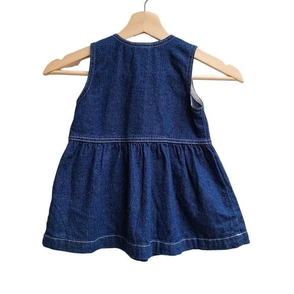 Calvin Klein Denim Jumper Dress, Size 18 Months - Picture 2 of 9
